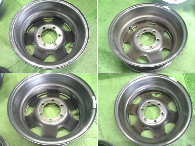 【中古】15インチ 6穴 139.7 スチールホイール 4本  自社品番240766