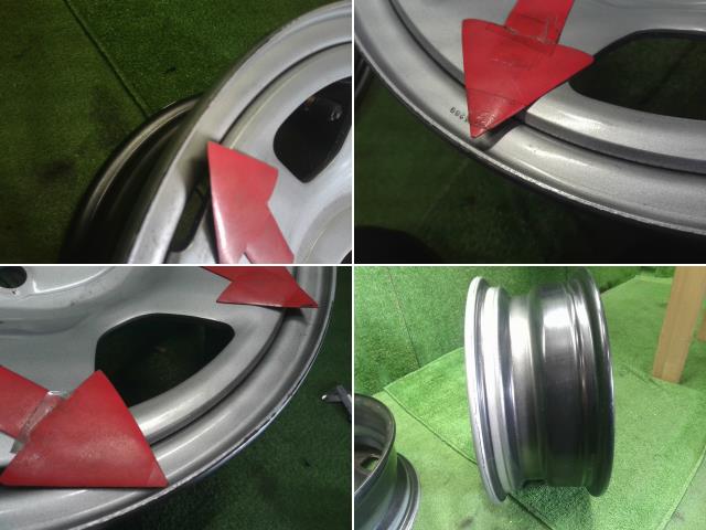 【中古】15インチ 6穴 139.7 スチールホイール 4本  自社品番240766