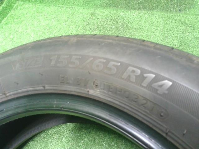 【中古】14インチ 夏 ノーマルタイヤ 155/65R14 1本 ブリヂストン 21年製 NEXTRY ECOPIA 自社品番240768