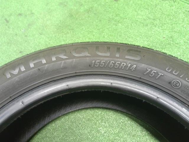 【中古】14インチ 夏 ノーマルタイヤ 155/65R14 1本 22年製 MARQUIS MR61   自社品番240787