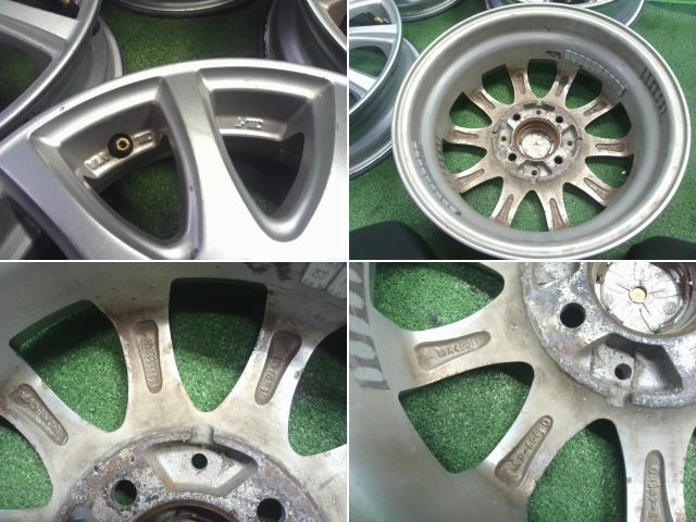 【中古】社外 AZSPORTS 13インチ アルミホイール 4本 アルト ピノ外し  自社品番240794 ZCN