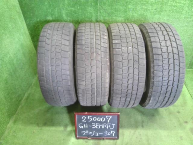 【中古】16インチ 冬 スタッドレスタイヤ 205/55R16 4本 ダンロップ  自社品番250007