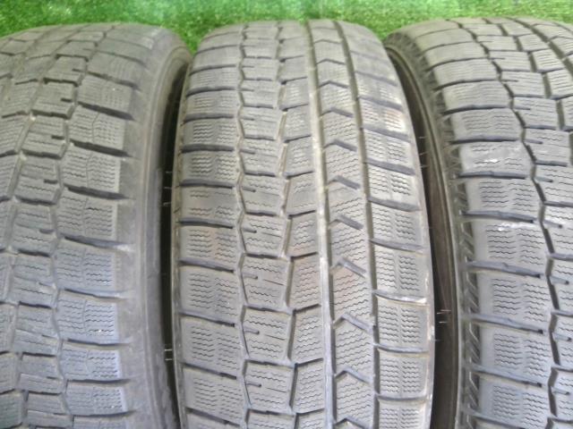 【中古】16インチ 冬 スタッドレスタイヤ 205/55R16 4本 ダンロップ  自社品番250007