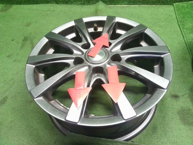 【中古】社外 アルミホイール 4本 15インチ セレナ外し 自社品番250012