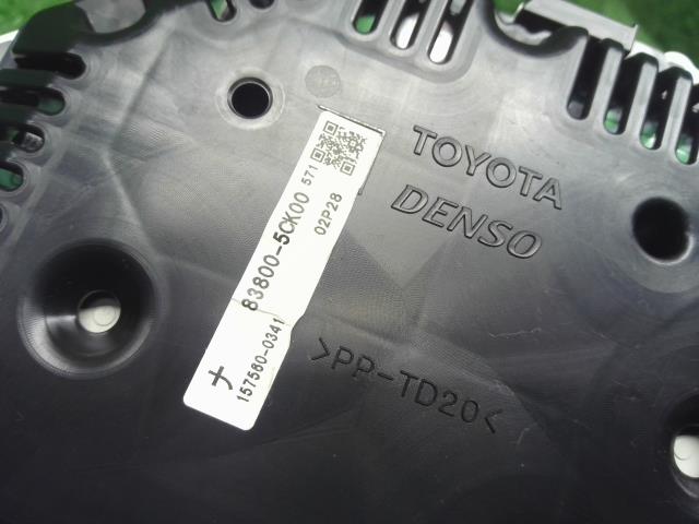 ラクティス DBA-NCP120 デジタルスピードメーター 83800-5CK00 自社品番250022