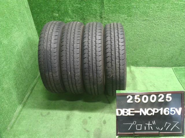 中古 ハンコック ノーマルタイヤ　4本　155/80R14　14インチ　21年　プロボックス外し 自社品番250025