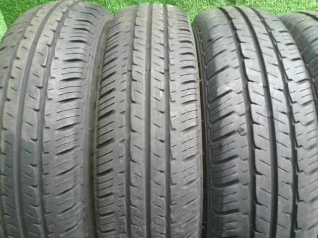 中古 ハンコック ノーマルタイヤ　4本　155/80R14　14インチ　21年　プロボックス外し 自社品番250025