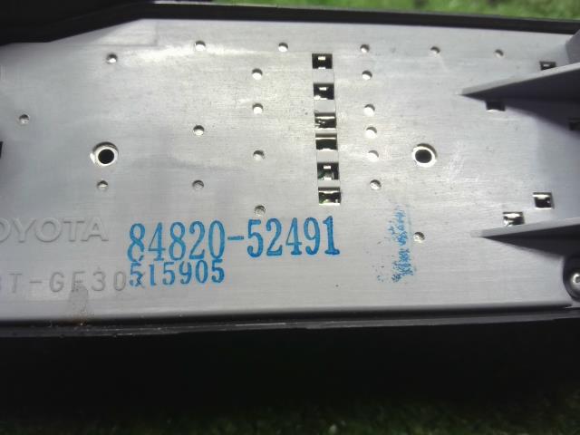 プロボックス DBE-NCP165V パワーウインドウスイッチ　PWスイッチ 右フロントドア用 TOKAIRIKA515905　 84820-52491 自社品番250025