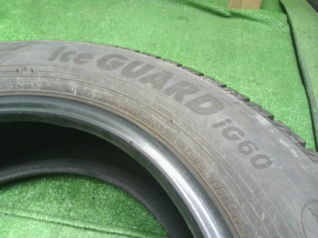 14インチ 冬 スタッドレスタイヤ 4本 21年 Ice GUARDIG60 175/70R14 ヨコハマ ポルテ外し 自社品番250047