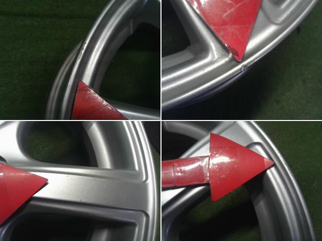 14インチ 社外アルミホイール 4本　14×4.5J　4穴　PCD100　+43　PRD　ハブ径67mm　ムーヴ外し 自社品番250049