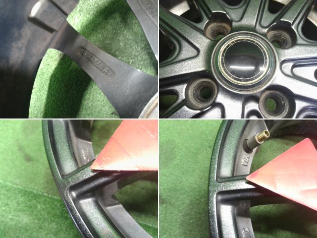 社外　13インチ　アルミホイール　4本セット　4穴　13×4.00B　PCD100　ワゴンR外し(250055)