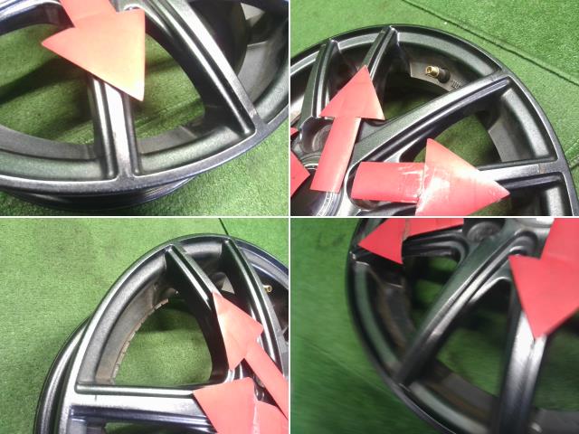 社外　13インチ　アルミホイール　4本セット　4穴　13×4.00B　PCD100　ワゴンR外し(250055)