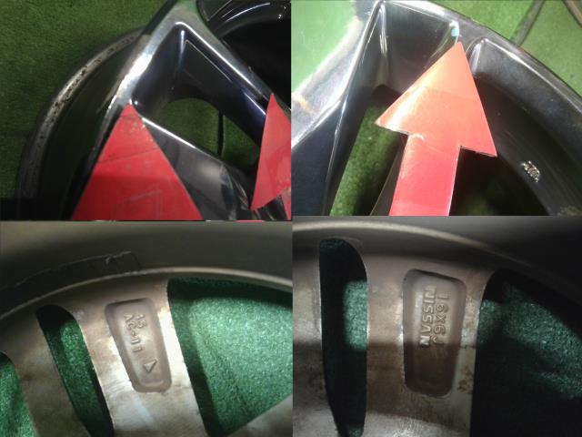 日産純正　16インチ アルミホイール  4本 16×6J　5穴　PCD114.3　+45　ハブ径66mm　AUTECH 自社品番250059