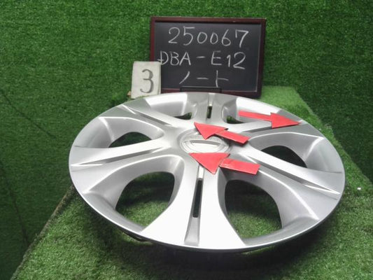 【中古】ノート DBA-E12 ホイールキャップ 14インチ 1枚 40315-3VA0B 自社品番250067 KH3