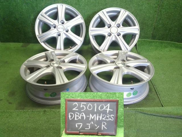 【中古】SIBILLA 14インチ アルミホイール 4本 ワゴンＲ外し  自社品番250104
