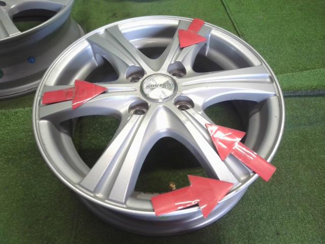【中古】SIBILLA 14インチ アルミホイール 4本 ワゴンＲ外し  自社品番250104