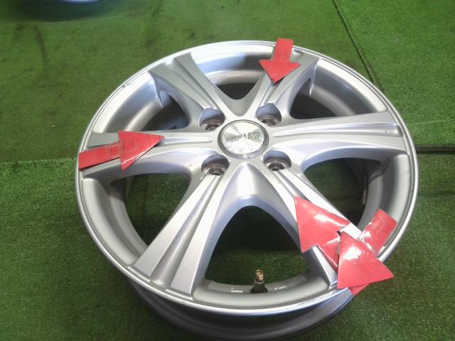 【中古】SIBILLA 14インチ アルミホイール 4本 ワゴンＲ外し  自社品番250104