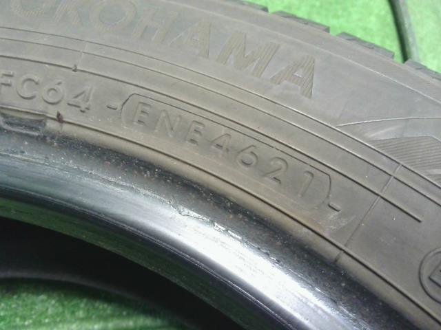 【中古】15インチ 冬 スタッドレスタイヤ 165/65R15 4本 ヨコハマ 21年製  Ice GUARD IG60 自社品番250122