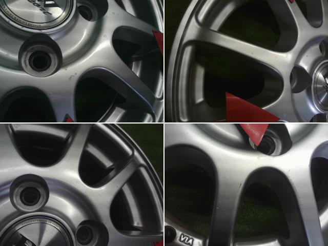 【中古】ビッグウェイ 13インチ アルミホイール 4本 Nワゴン外し  自社品番250123