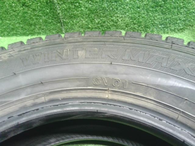 【中古】12インチ 冬 スタッドレスタイヤ 145R12 6PR 1本 ダンロップ 22年製 WINTERMAXX SV01  自社品番250136