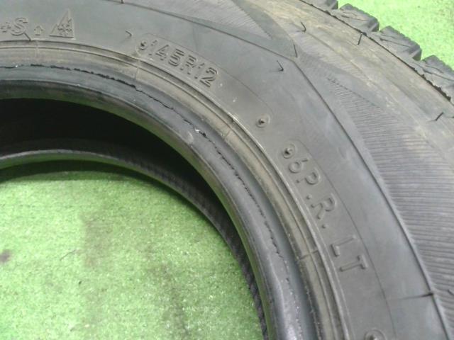 【中古】12インチ 冬 スタッドレスタイヤ 145R12 6PR 1本 ダンロップ 22年製 WINTERMAXX SV01  自社品番250136