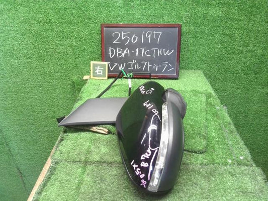 【中古】VW ゴルフトゥーラン DBA-1TCTHW 右ドアミラー サイドミラー 1T2857508AF 自社品番250197