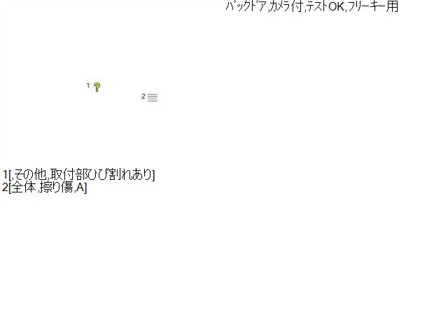 【中古】ハイゼット 3BD-S710V リアゲート バックドア アウターハンドル カメラ 69090-B5110-A1 自社品番250207 W25