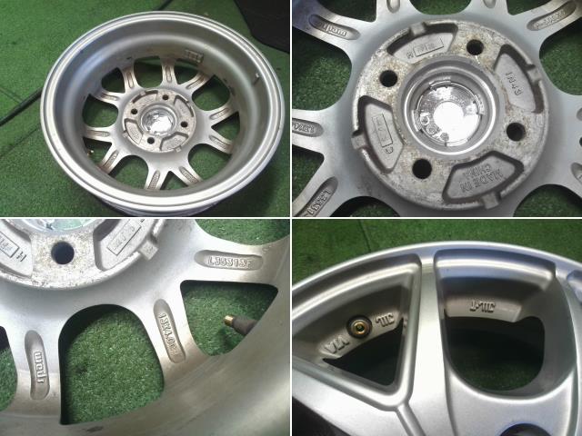 【中古】CARIFA 13インチ アルミホイール 4本 ライフ外し 自社品番250216