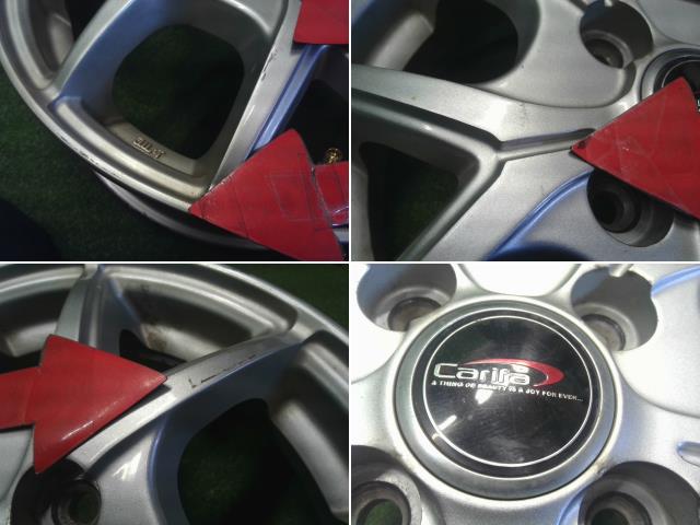 【中古】CARIFA 13インチ アルミホイール 4本 ライフ外し 自社品番250216