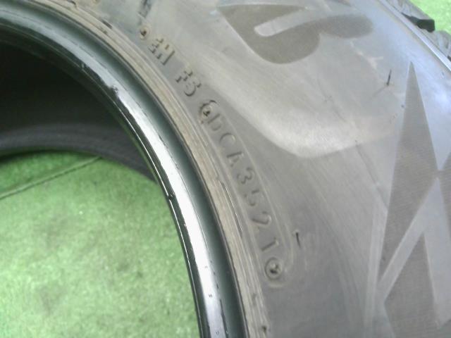 【中古】17インチ 冬 スタッドレスタイヤ 225/65R17 4本 21年製 ブリヂストン BLIZZAKDM-V3  自社品番250239