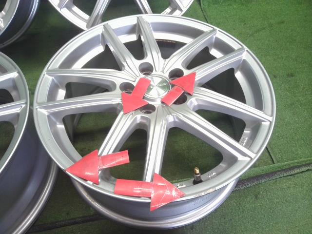 【中古】BRIDGESTONE 17インチ アルミホイール 4本  自社品番250239