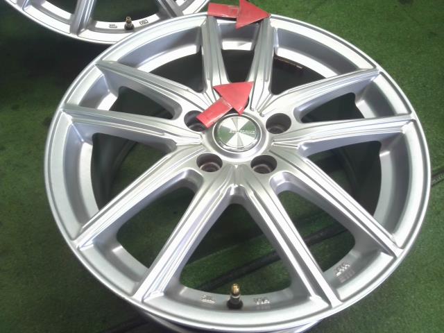 【中古】BRIDGESTONE 17インチ アルミホイール 4本  自社品番250239