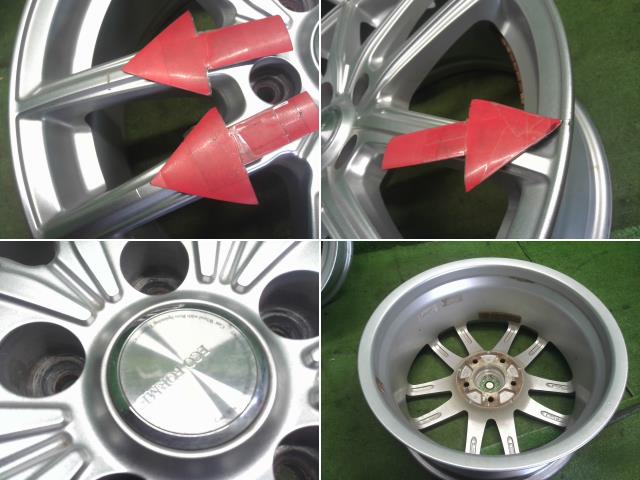 【中古】BRIDGESTONE 17インチ アルミホイール 4本  自社品番250239