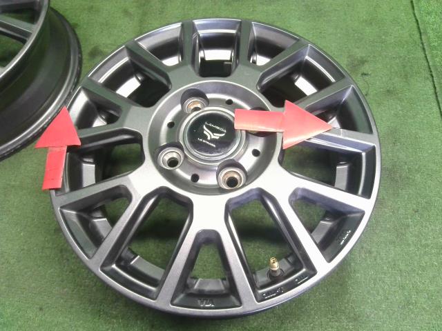 【中古】LA STRADA 13インチ アルミホイール 4本 ライフ外し 自社品番250253 B92P