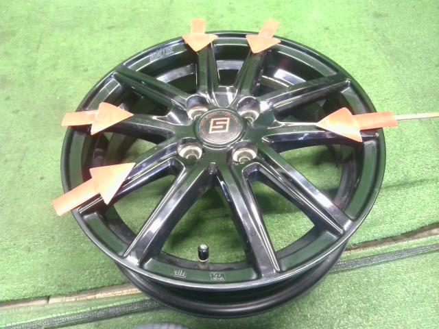 【中古】SEON 15インチ アルミホイール 4本 アルト外し 自社品番250259
