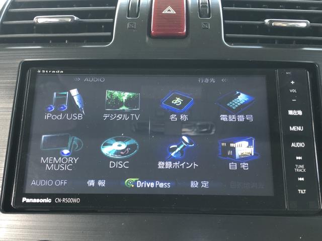 【中古】インプレッサ DBA-GP7 カーナビゲーション パナソニック CN-R500WD 自社品番250275 G1U