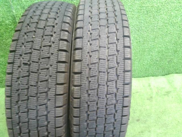 【中古】12インチ 冬 スタッドレスタイヤ 145/80R12 2本 ブリヂストン 24年製 W300   自社品番250278