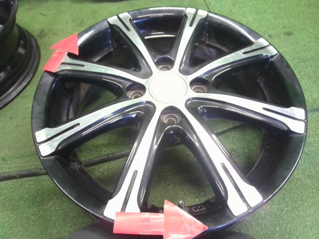 【中古】BALMINUM 15インチ アルミホイール 4本 ワゴンR外し  自社品番250287