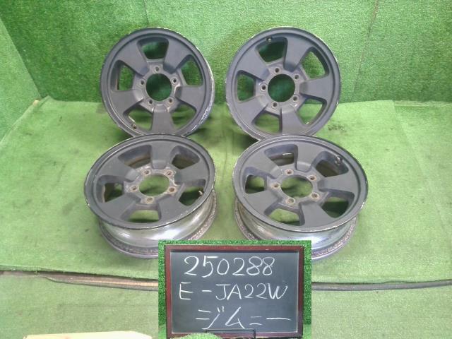 【中古】ジムニー E-JA22W ホイール 4本 純正 16インチ  自社品番250288 Y33