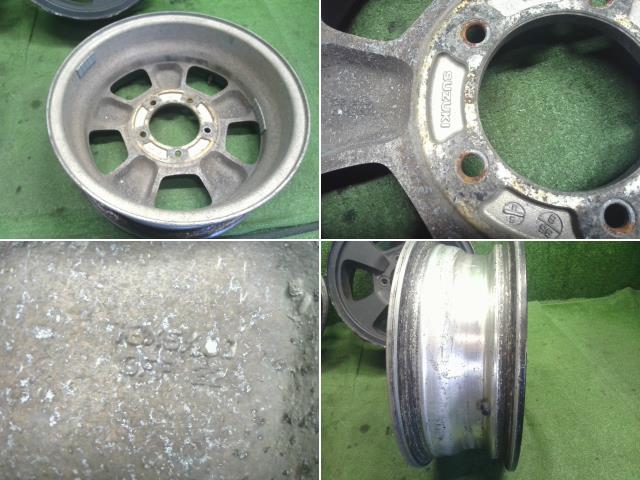 【中古】ジムニー E-JA22W ホイール 4本 純正 16インチ  自社品番250288 Y33