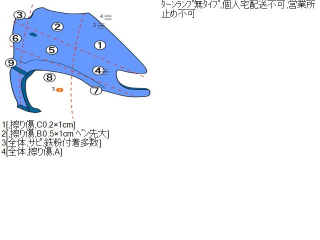 【中古】セレナ DAA-GNC27 右フロントフェンダー F3100-5TAMA 自社品番250297 QM1