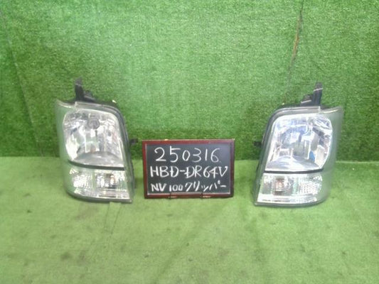 【中古】NV100クリッパー HBD-DR64V 左右 ヘッドランプ ライト 26064-4A00D 自社品番250316 26U