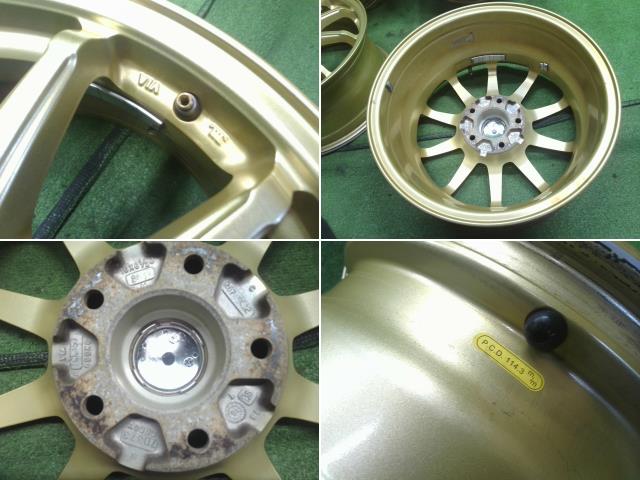 【中古】AL 16インチ アルミホイール 4本 プリウスα外し  自社品番250324