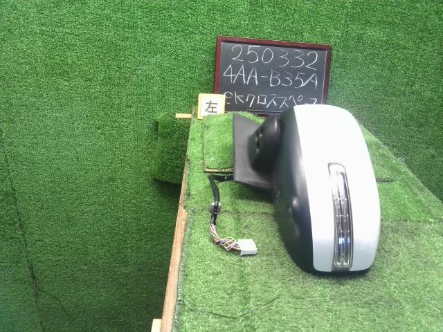 【中古】ｅＫクロススペース 4AA-B35A 左ドアミラー サイドミラー MQ717946 自社品番250332 W37F28