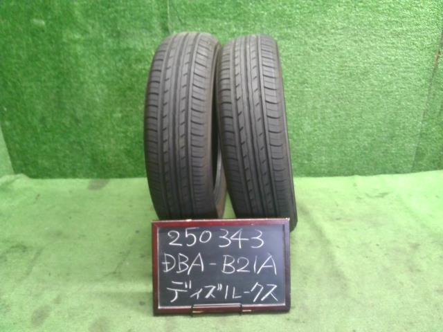 【中古】14インチ 夏 ノーマルタイヤ 155/65R14 2本 ヨコハマ 24年製  自社品番250343