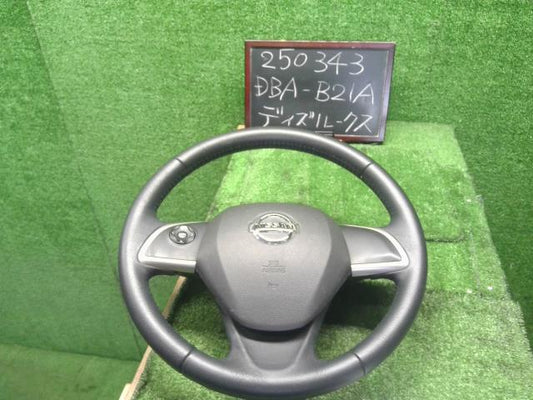 【中古】デイズルークス DBA-B21A ステアリングホイール ハンドル　インフレーター欠品 48430-6A01G 自社品番250343 X42