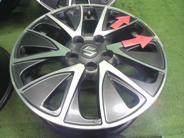 【中古】ＳＸ４ DBA-YB22S 純正 アルミホイール 17インチ 43210-61M72-ZMS 自社品番250356 ZUM