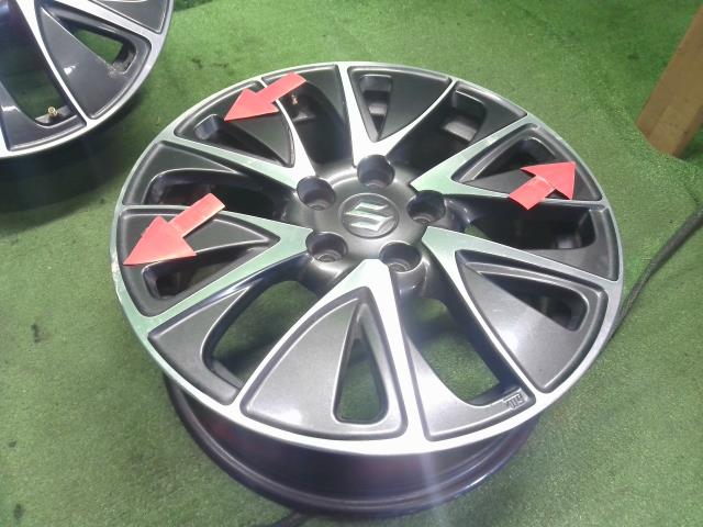 【中古】ＳＸ４ DBA-YB22S 純正 アルミホイール 17インチ 43210-61M72-ZMS 自社品番250356 ZUM