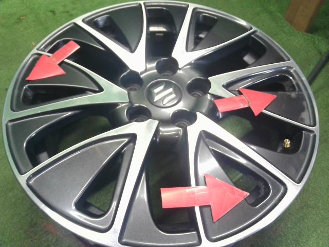 【中古】ＳＸ４ DBA-YB22S 純正 アルミホイール 17インチ 43210-61M72-ZMS 自社品番250356 ZUM