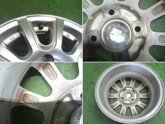 【中古】EXCEEDER 14インチ アルミホイール ヴィッツ外し  自社品番250368